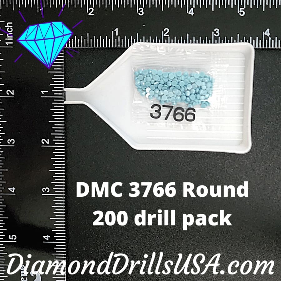 DMC 3766 ROUND 5D Diamond Painting Drills Beads DMC 3766