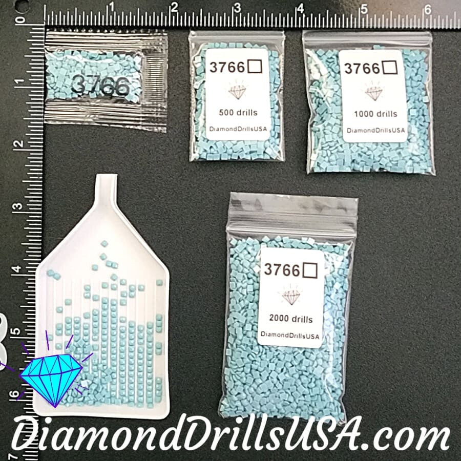 DMC 3766 SQUARE 5D Diamond Painting Drills Beads DMC 3766