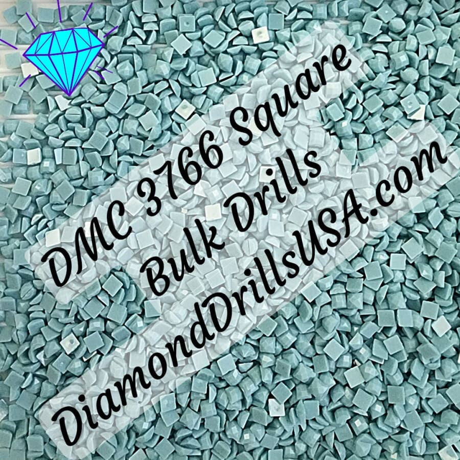 DMC 3766 SQUARE 5D Diamond Painting Drills Beads DMC 3766