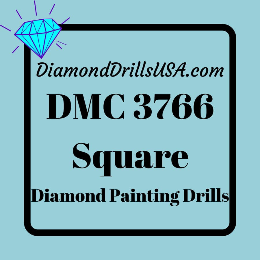 DMC 3766 SQUARE 5D Diamond Painting Drills Beads DMC 3766