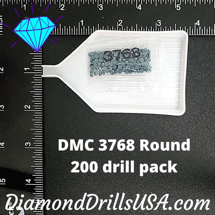 DMC 3768 ROUND 5D Diamond Painting Drills Beads DMC 3768