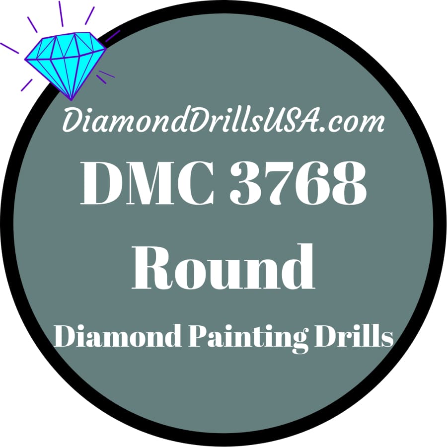 DMC 3768 ROUND 5D Diamond Painting Drills Beads DMC 3768