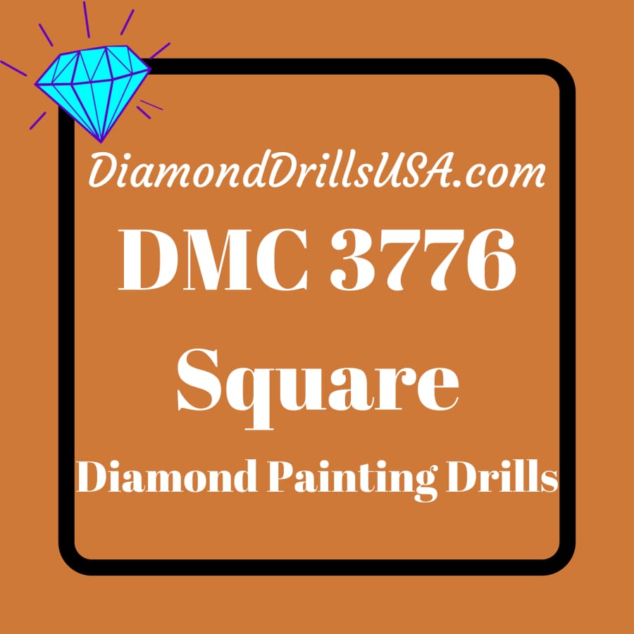 DMC 3776 SQUARE 5D Diamond Painting Drills Beads DMC 3776
