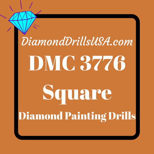 DMC 3776 SQUARE 5D Diamond Painting Drills Beads DMC 3776