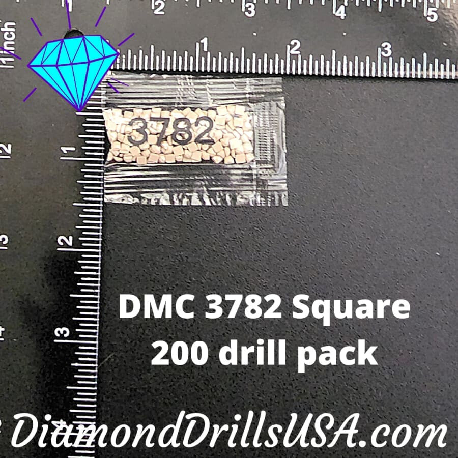 DMC 3782 SQUARE 5D Diamond Painting Drills Beads DMC 3782