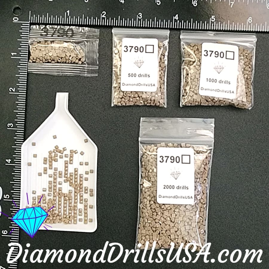 DMC 3790 SQUARE 5D Diamond Painting Drills Beads DMC 3790