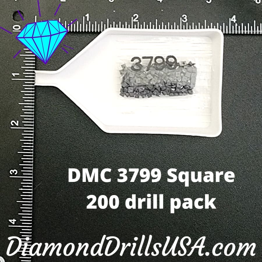 DMC 3799 SQUARE 5D Diamond Painting Drills Beads DMC 3799