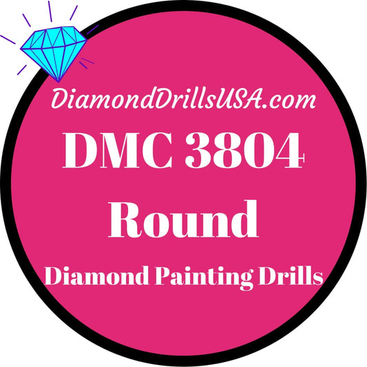 DMC 3804 ROUND 5D Diamond Painting Drills Beads DMC 3804 