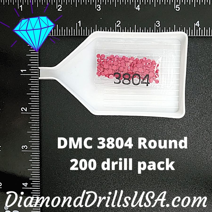 DMC 3804 ROUND 5D Diamond Painting Drills Beads DMC 3804