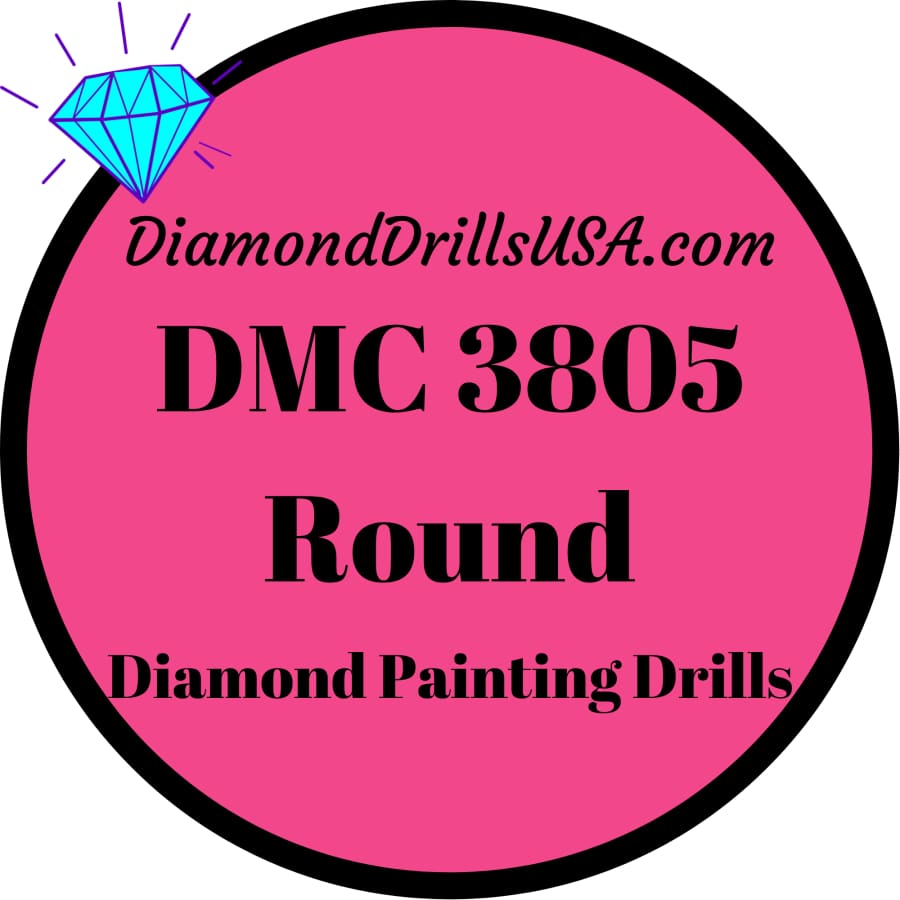 DMC 3805 ROUND 5D Diamond Painting Drills Beads DMC 3805