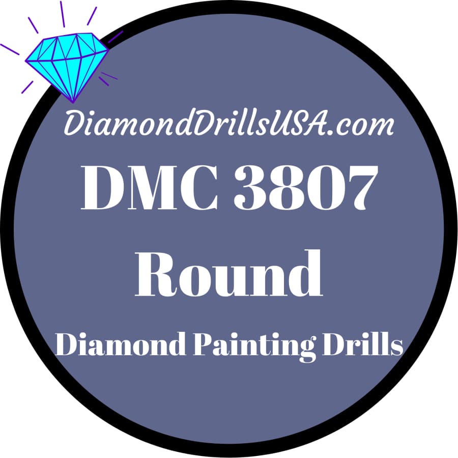 DMC 3807 ROUND 5D Diamond Painting Drills Beads DMC 3807