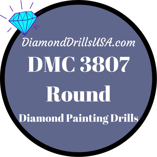 DMC 3807 ROUND 5D Diamond Painting Drills Beads DMC 3807 