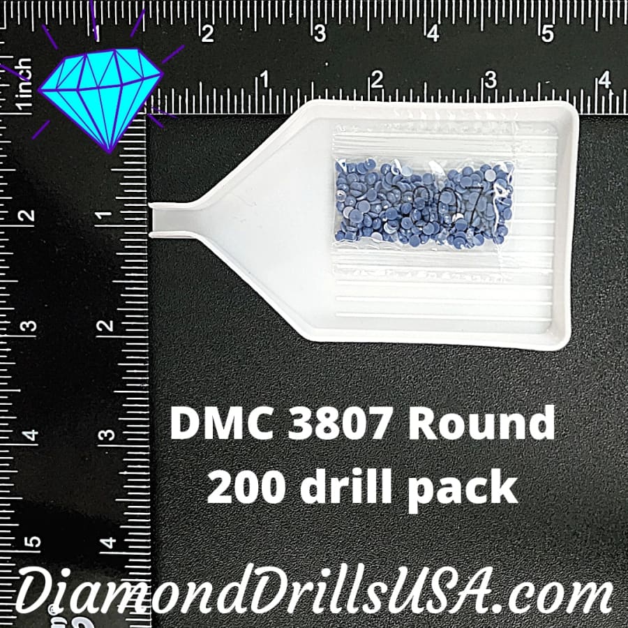 DMC 3807 ROUND 5D Diamond Painting Drills Beads DMC 3807