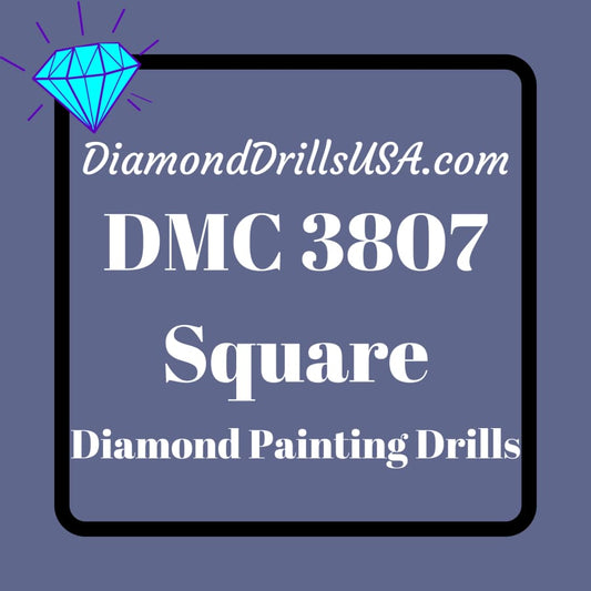DMC 3807 SQUARE 5D Diamond Painting Drills Beads DMC 3807