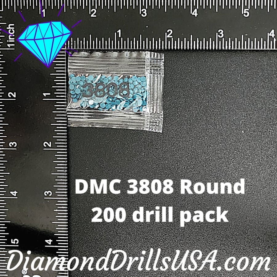 DMC 3808 ROUND 5D Diamond Painting Drills Beads DMC 3808