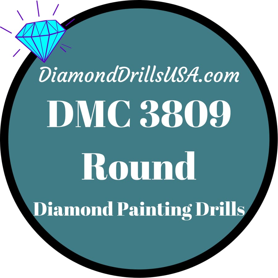 DMC 3809 ROUND 5D Diamond Painting Drills Beads DMC 3809