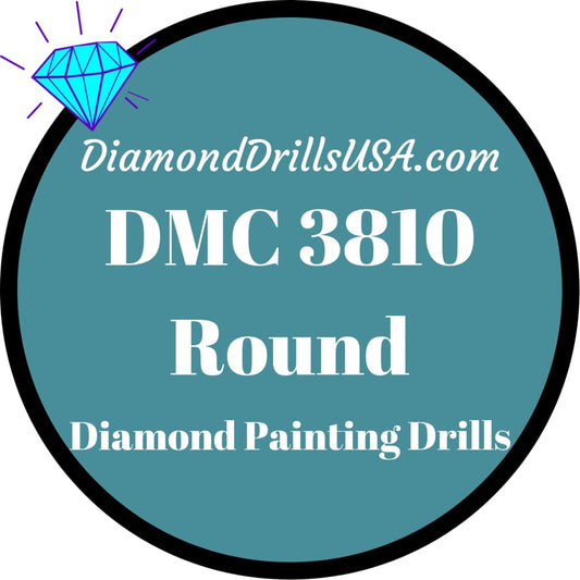 DMC 3810 ROUND 5D Diamond Painting Drills Beads DMC 3810 