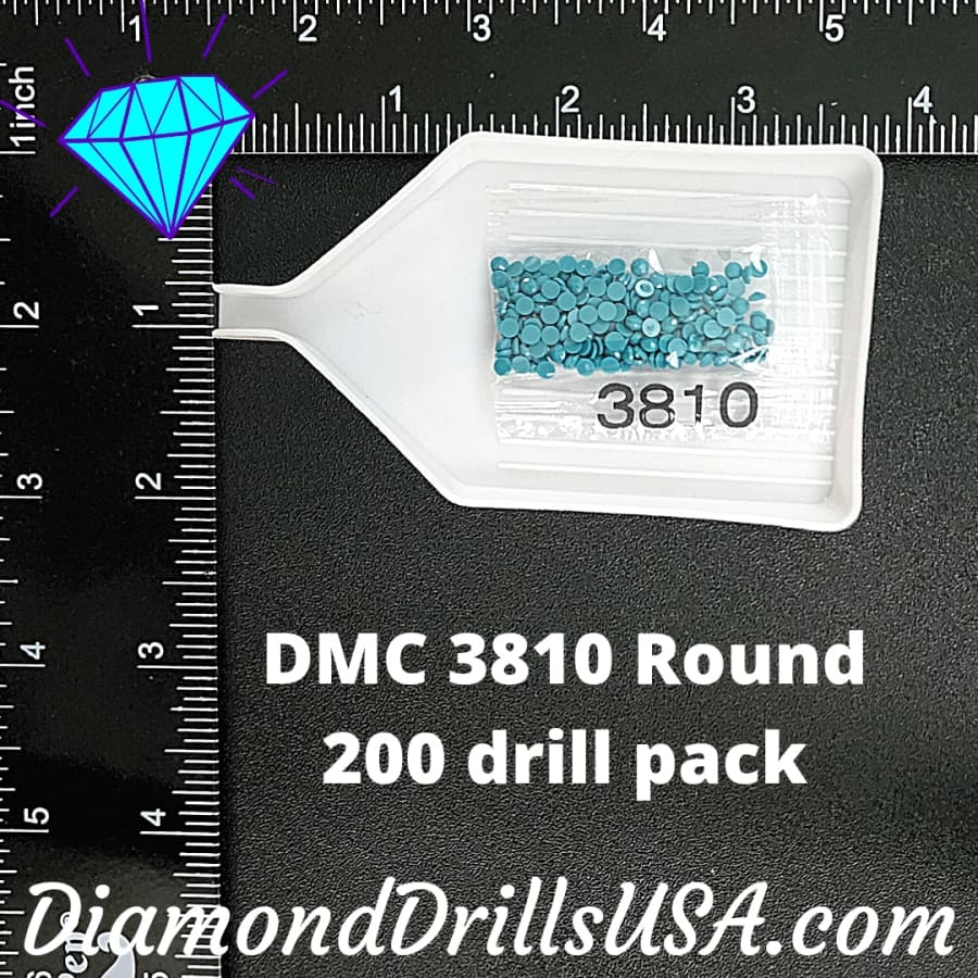 DMC 3810 ROUND 5D Diamond Painting Drills Beads DMC 3810