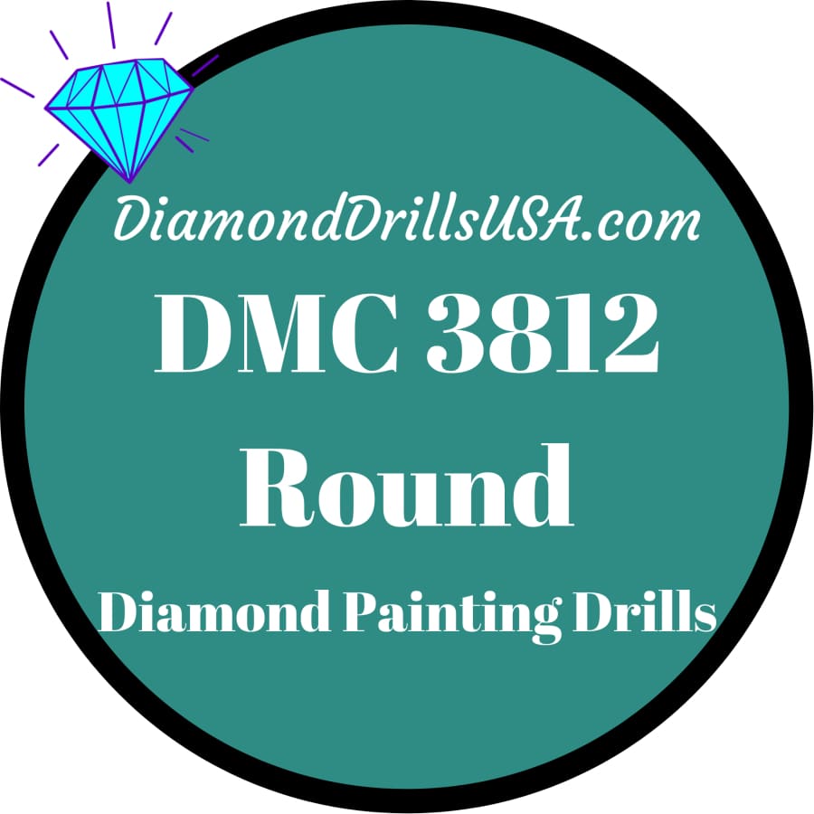 DMC 3812 ROUND 5D Diamond Painting Drills Beads DMC 3812