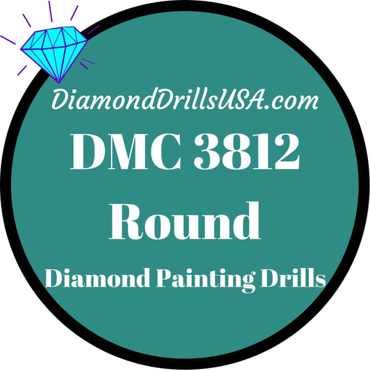 DMC 3812 ROUND 5D Diamond Painting Drills Beads DMC 3812 
