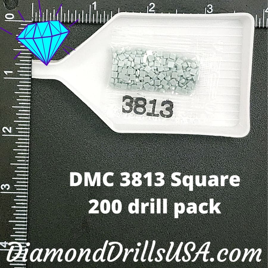 DMC 3813 SQUARE 5D Diamond Painting Drills Beads DMC 3813