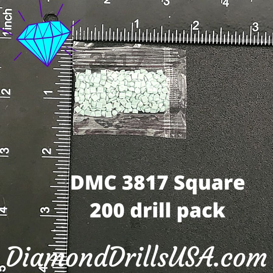 DMC 3817 SQUARE 5D Diamond Painting Drills Beads DMC 3817