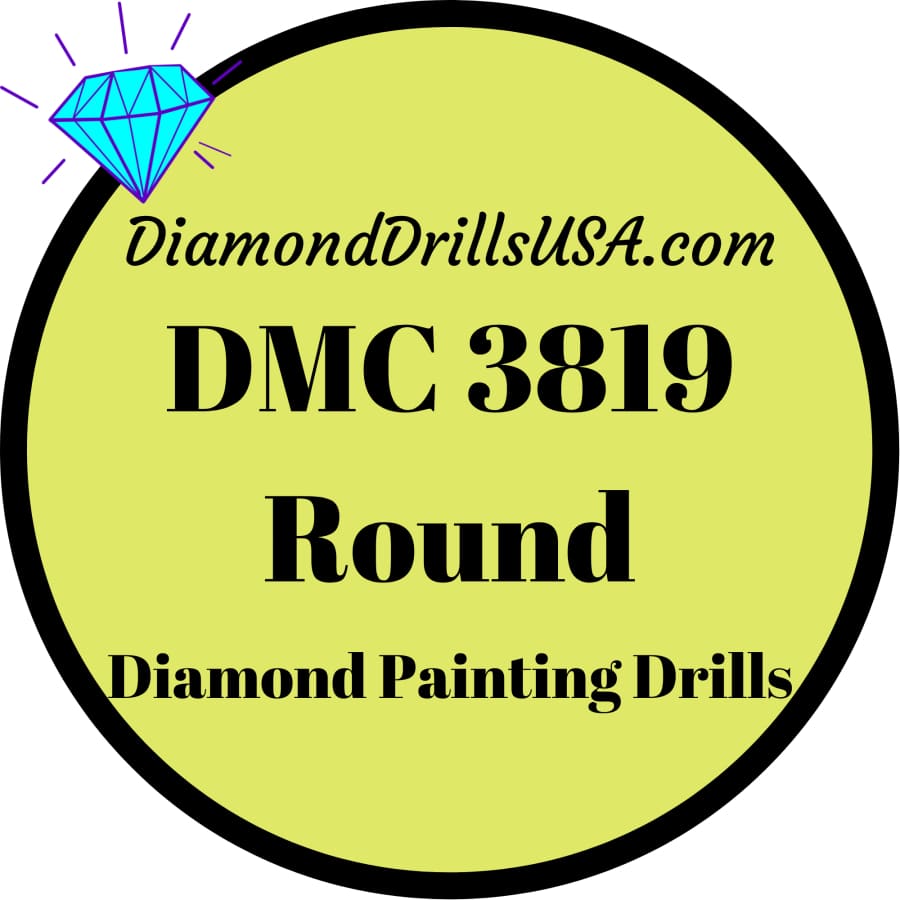 DMC 3819 ROUND 5D Diamond Painting Drills DMC 3819 Light