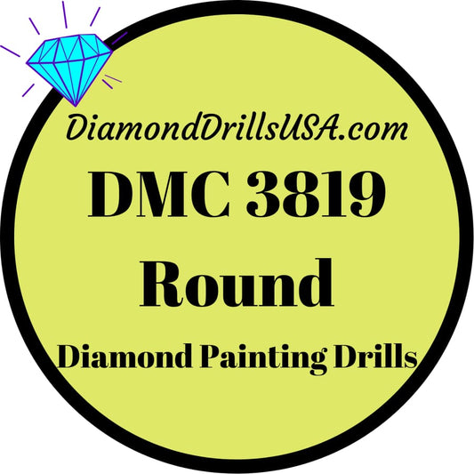 DMC 3819 ROUND 5D Diamond Painting Drills DMC 3819 Light 