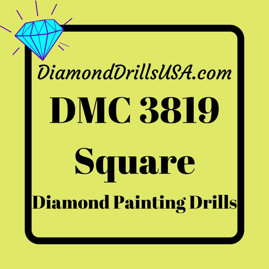 DMC 3819 SQUARE 5D Diamond Painting Drills Beads DMC 3819