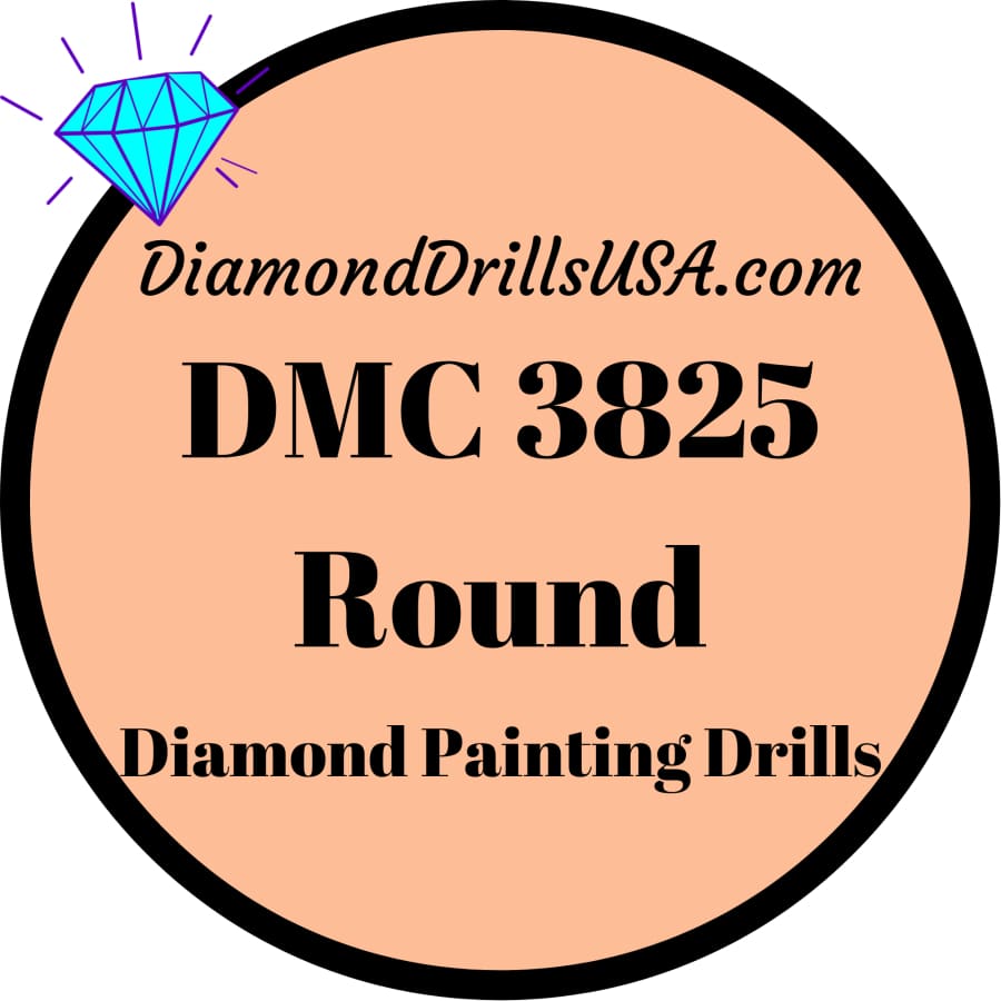 DMC 3825 ROUND 5D Diamond Painting Drills Beads DMC 3825