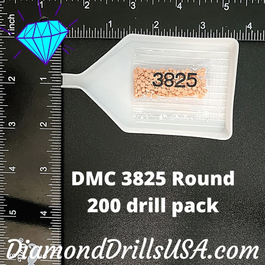 DMC 3825 ROUND 5D Diamond Painting Drills Beads DMC 3825