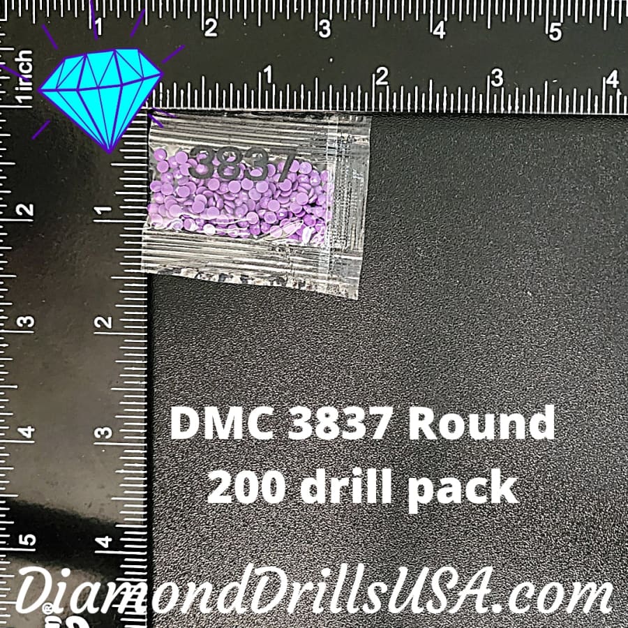DMC 3837 ROUND 5D Diamond Painting Drills Beads DMC 3837