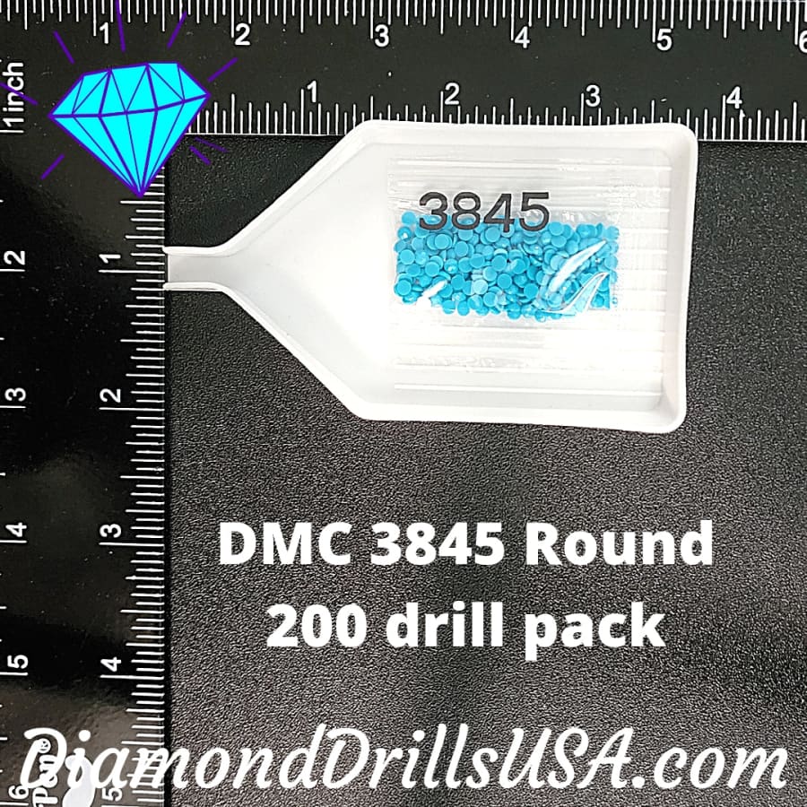 DMC 3845 ROUND 5D Diamond Painting Drills Beads DMC 3845