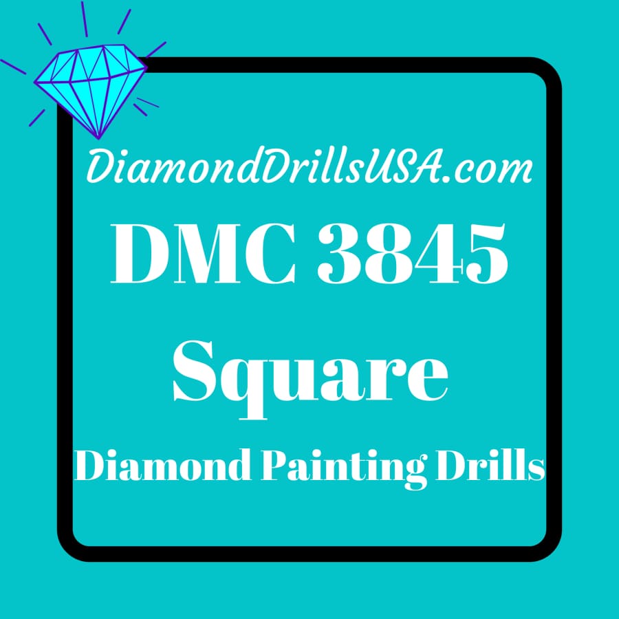 DMC 3845 SQUARE 5D Diamond Painting Drills Beads DMC 3845