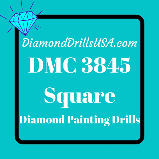 DMC 3845 SQUARE 5D Diamond Painting Drills Beads DMC 3845