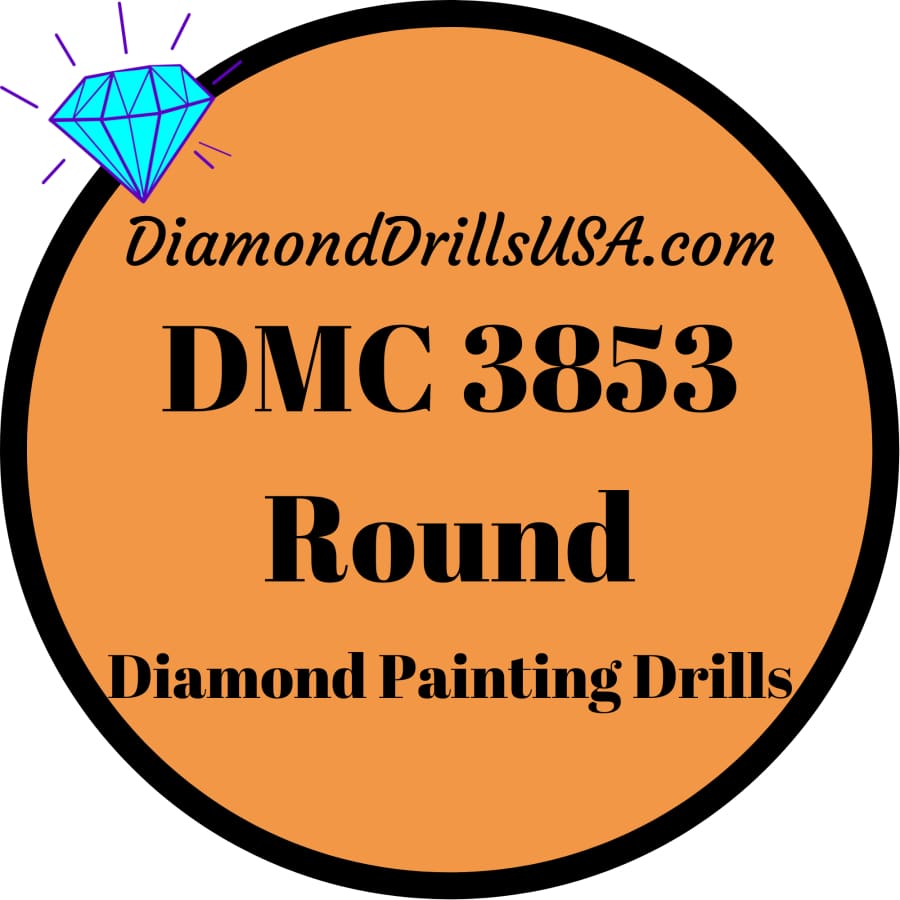 DMC 3853 ROUND 5D Diamond Painting Drills Beads DMC 3853