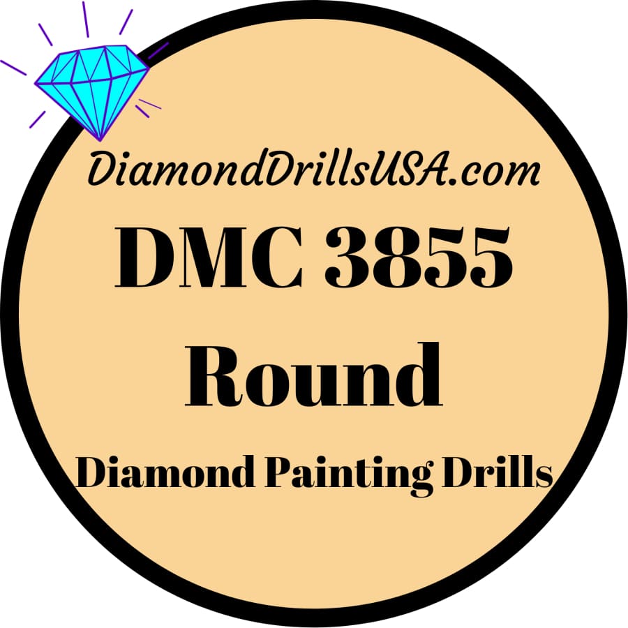 DMC 3855 ROUND 5D Diamond Painting Drills Beads DMC 3855