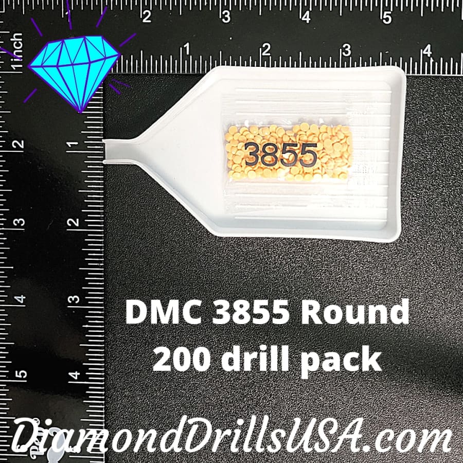 DMC 3855 ROUND 5D Diamond Painting Drills Beads DMC 3855