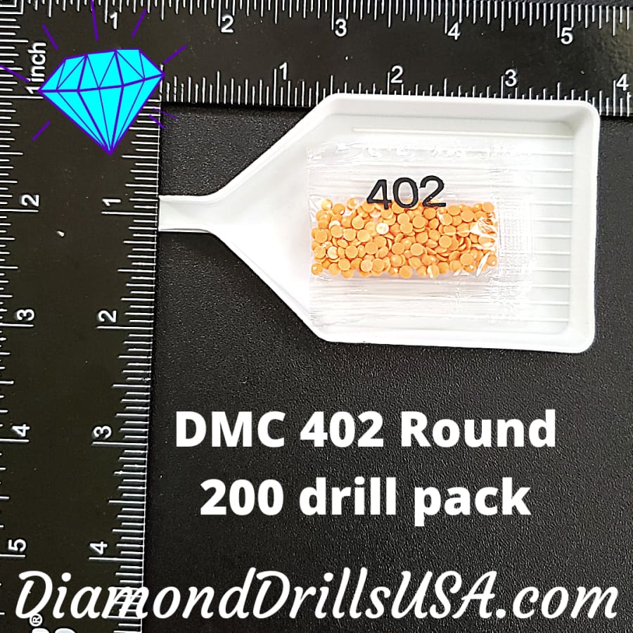 DMC 402 ROUND 5D Diamond Painting Drills Beads DMC 402 Very