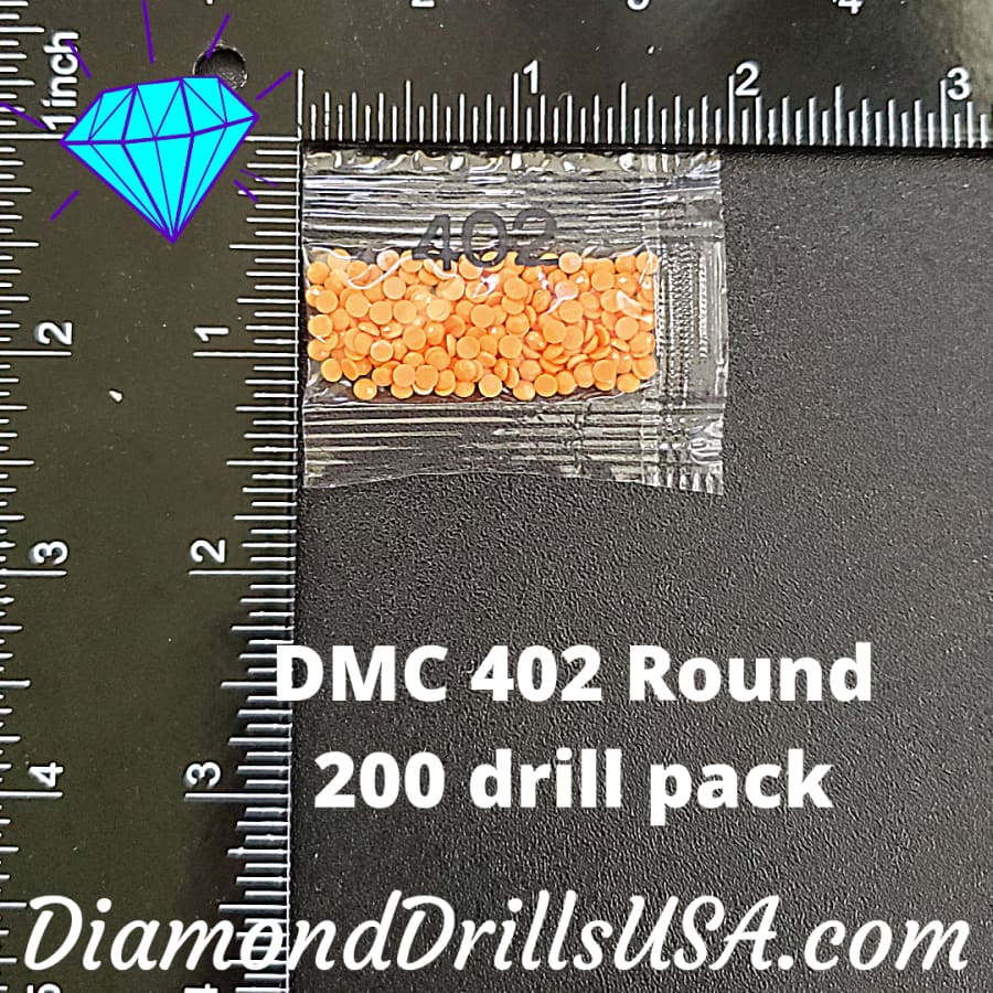 DMC 402 ROUND 5D Diamond Painting Drills Beads DMC 402 Very