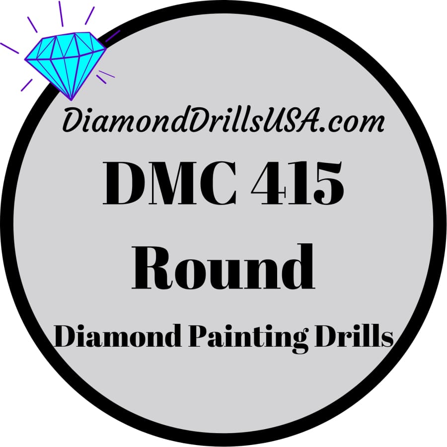 DMC 415 ROUND 5D Diamond Painting Drills Beads DMC 415 Pearl
