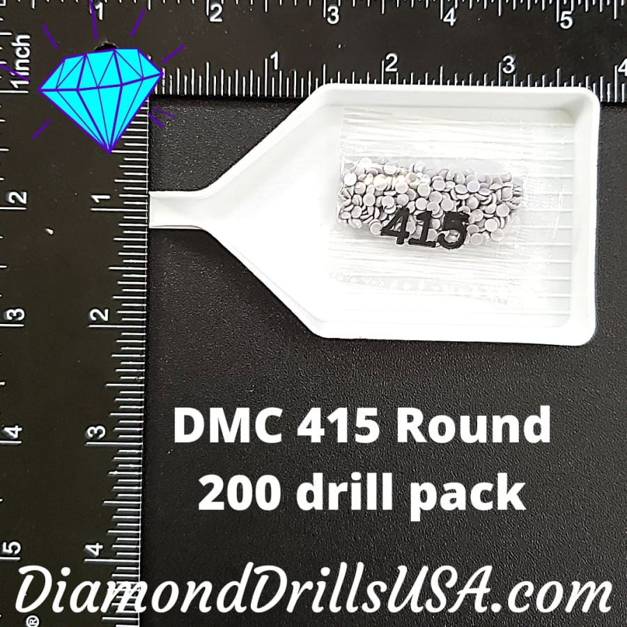 DMC 415 ROUND 5D Diamond Painting Drills Beads DMC 415 Pearl