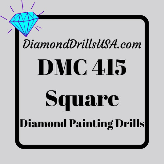 DMC 415 SQUARE 5D Diamond Painting Drills Beads DMC 415 
