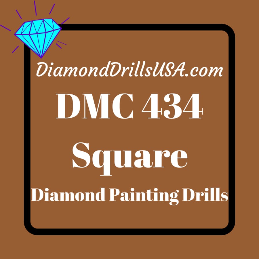 DMC 434 SQUARE 5D Diamond Painting Drills Beads DMC 434