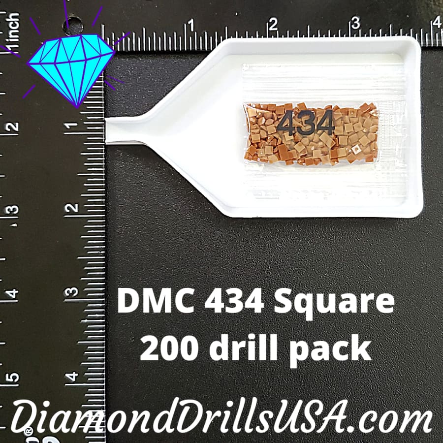 DMC 434 SQUARE 5D Diamond Painting Drills Beads DMC 434