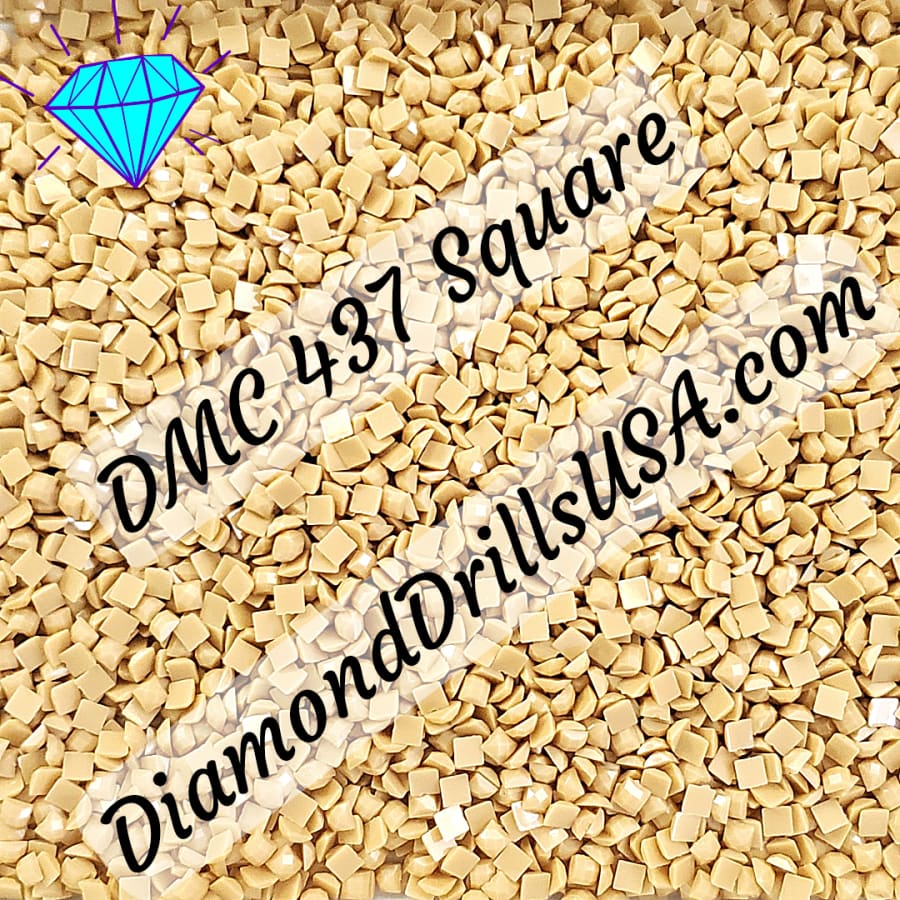 DMC 437 SQUARE 5D Diamond Painting Drills Beads DMC 437