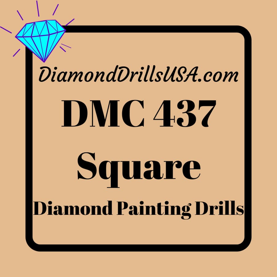 DMC 437 SQUARE 5D Diamond Painting Drills Beads DMC 437