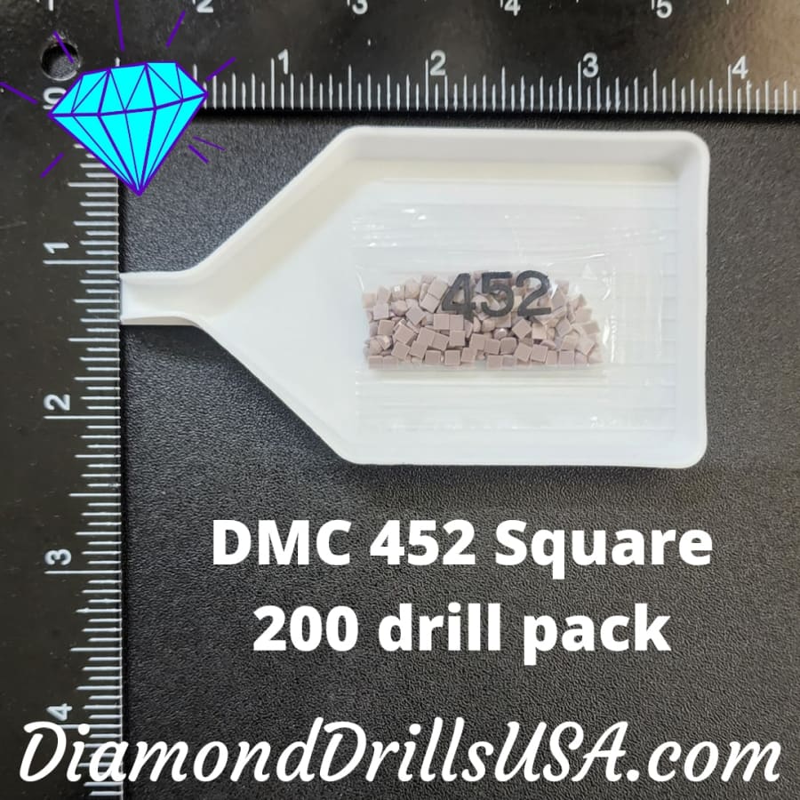 DMC 452 SQUARE 5D Diamond Painting Drills Beads DMC 452