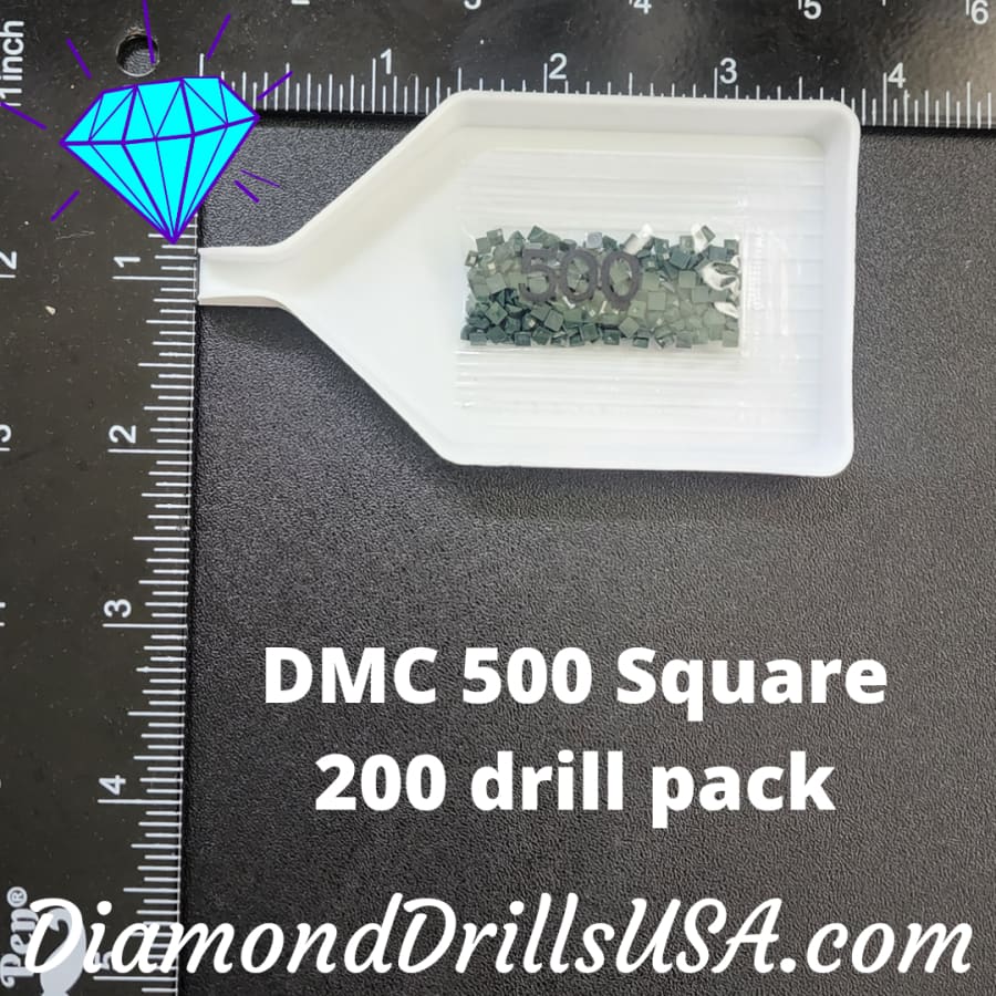 DMC 500 SQUARE Diamond Painting Drills Beads 500 Very Dark