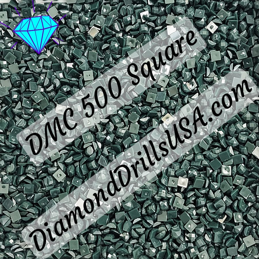DMC 500 SQUARE Diamond Painting Drills Beads 500 Very Dark